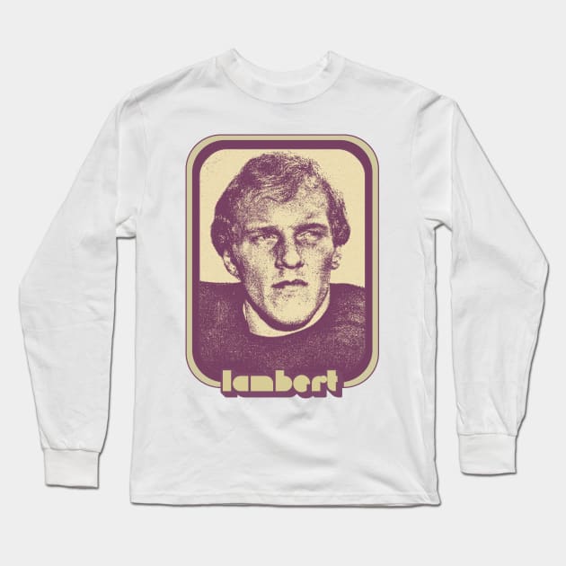 Jack Lambert // Retro Style Football Fan Gift Design Long Sleeve T-Shirt by DankFutura